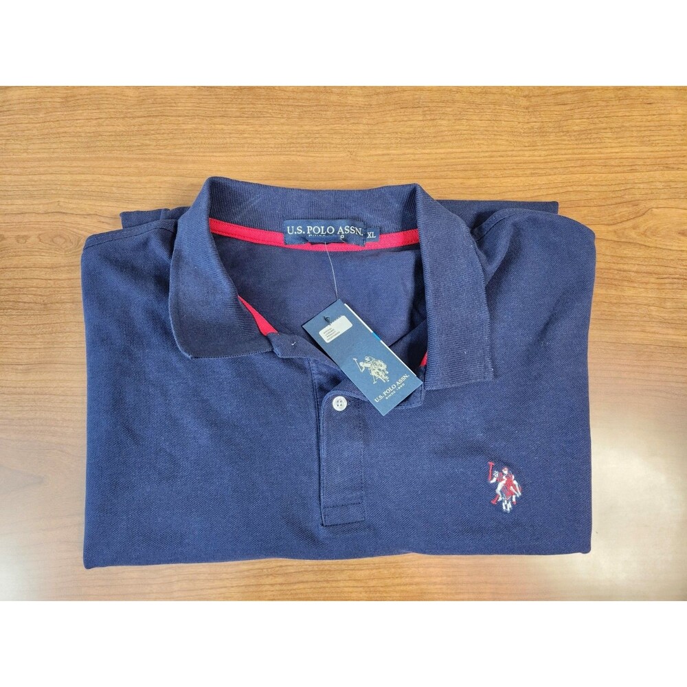 U.S. Polo Assn. Men's Short Sleeve Polo Navy Blue Size XL New With Tags
